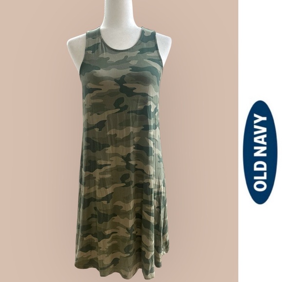 Old Navy Camouflage Swing Mini Dress, Size S, MSRP $25 - Picture 2 of 7